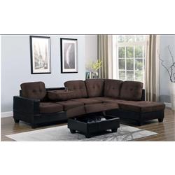 PARK PLACE BROWN SECTIONAL W/CHAISE S888-BRN Image